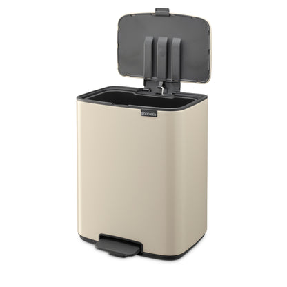 Bo Pedal Bin 12 Litre - Soft Beige