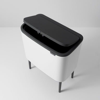 Bo Touch Bin 3 x 11 Litre - White