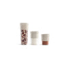 3pc Flip Storage Containers - Beige