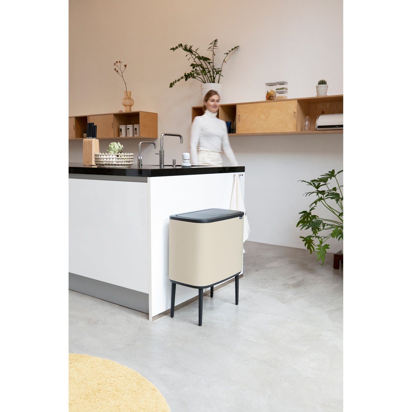 Bo Touch Bin 36 litre - Soft Beige