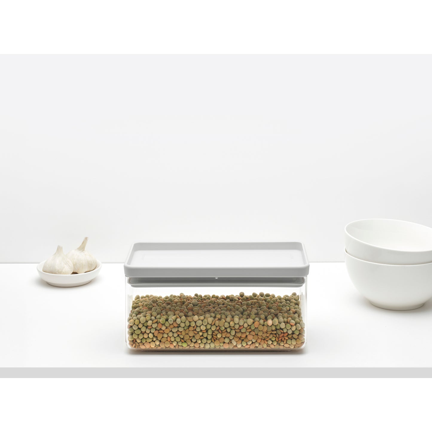 Tasty+ Stackable Canister, 1.5 litre - Light Grey