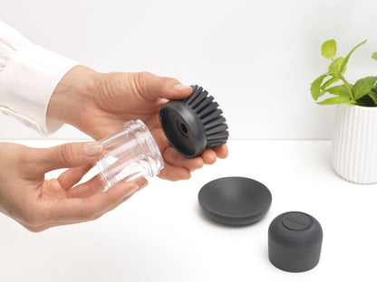 Replacement Dish Brush, Set of 2 - Dark Grey