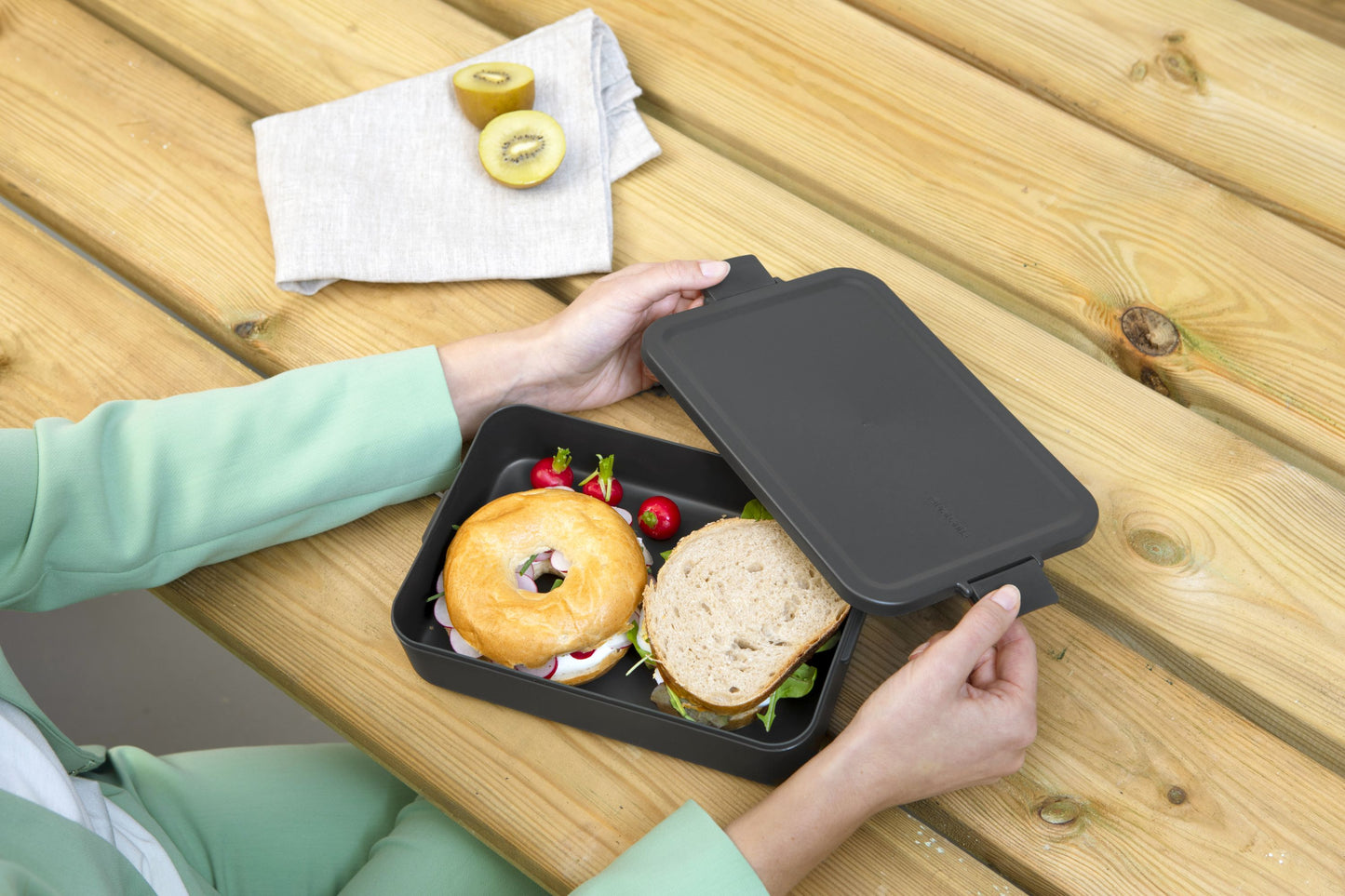 Make & Take Lunch Box, Large - Dark Grey