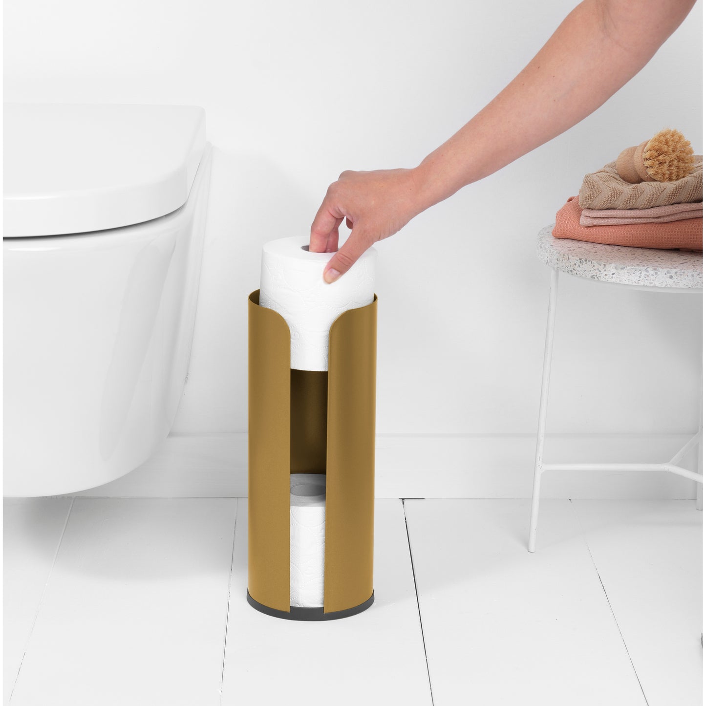 ReNew Toilet Roll Dispenser - Warm Gold