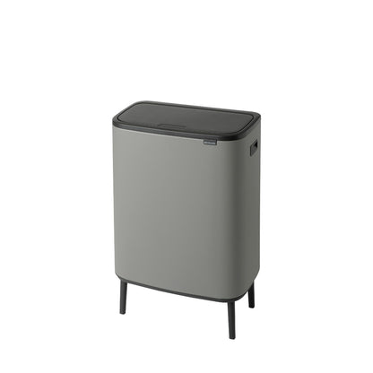 Bo Touch Bin Hi 2 x 30 litre - Mineral Concrete Grey