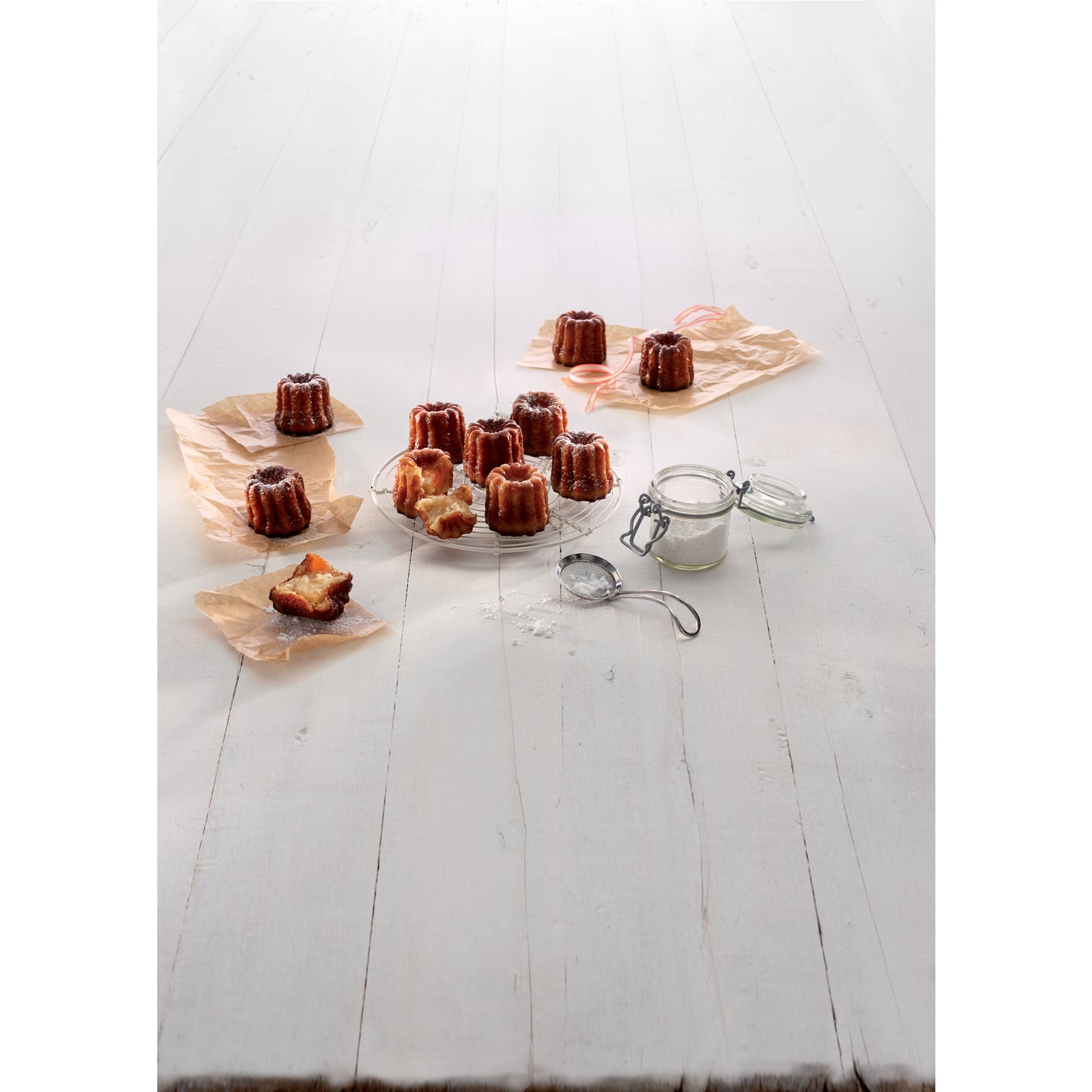 Silicone Cannelé Bordelais Mould, 8 Hole