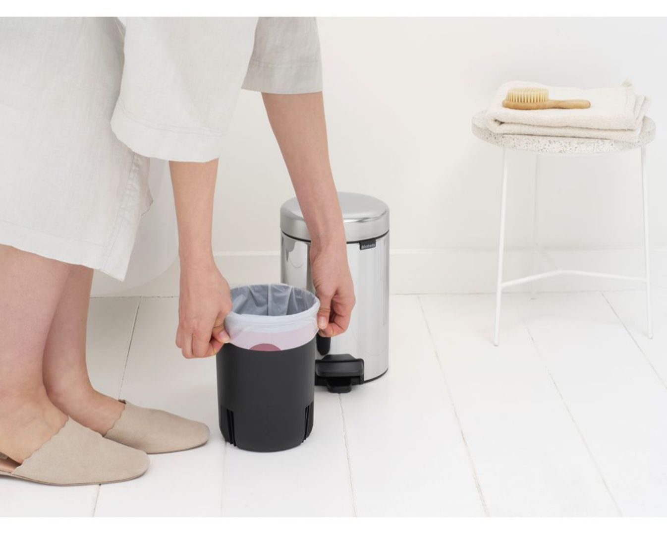 Pedal Bin NewIcon 3 Litre - Brilliant Steel