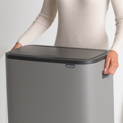 Bo Touch Bin 2 x 30 litre - Mineral Concrete Grey
