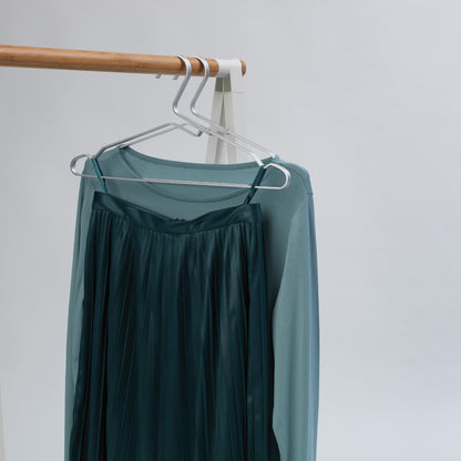 Aluminium Clothes Hanger, Set of 4 - Silver