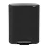 Bo Pedal Bin 2 x 30 litre - Matt Black