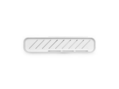 MindSet Shower Shelf with Squeegee - White