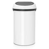 Touch Bin 60 litre - White / White Lid