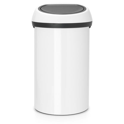 Touch Bin 60 litre - White / White Lid