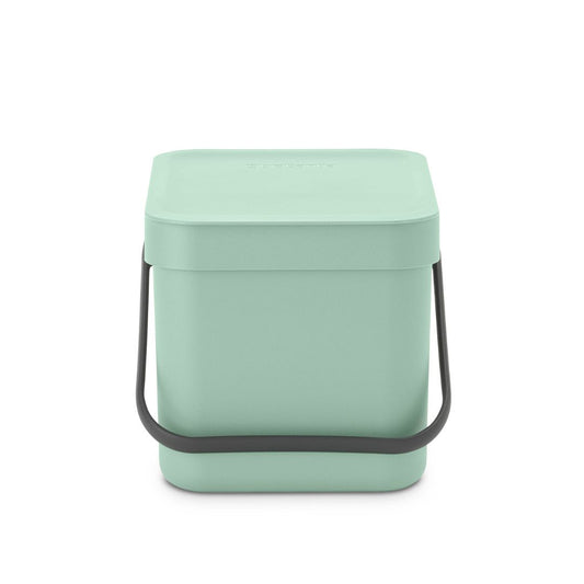 Sort & Go Waste Bin 6 litre - Jade Green