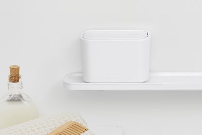 MindSet Bathroom Waste Caddy - White