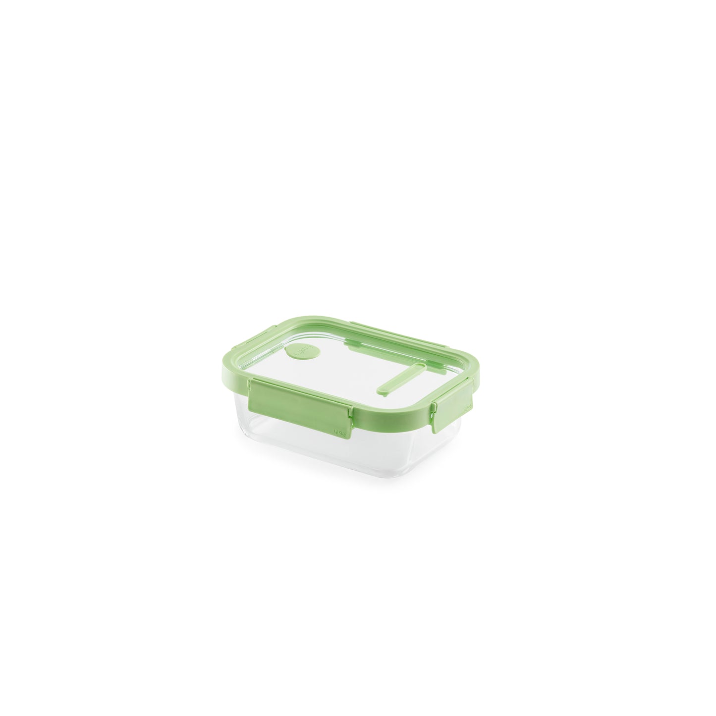 Glass Container Rectangular, 640 ml - Green