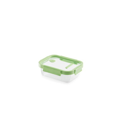 Glass Container Rectangular, 640 ml - Green