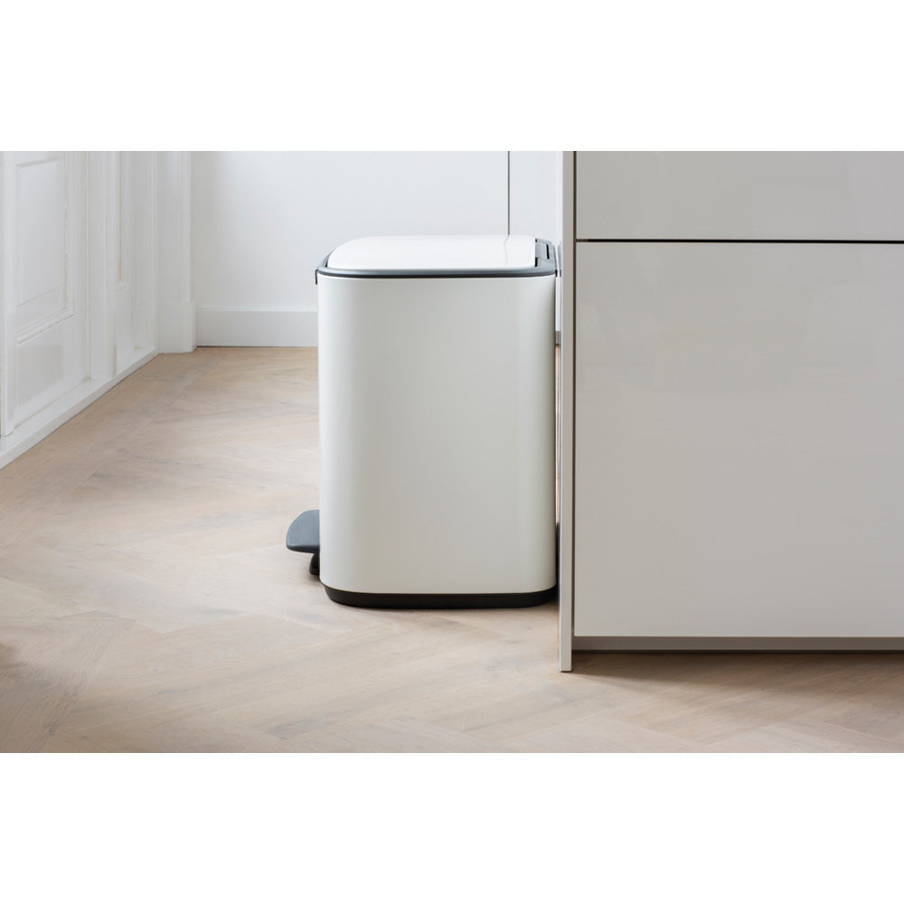 Bo Pedal Bin 36 Litre - White