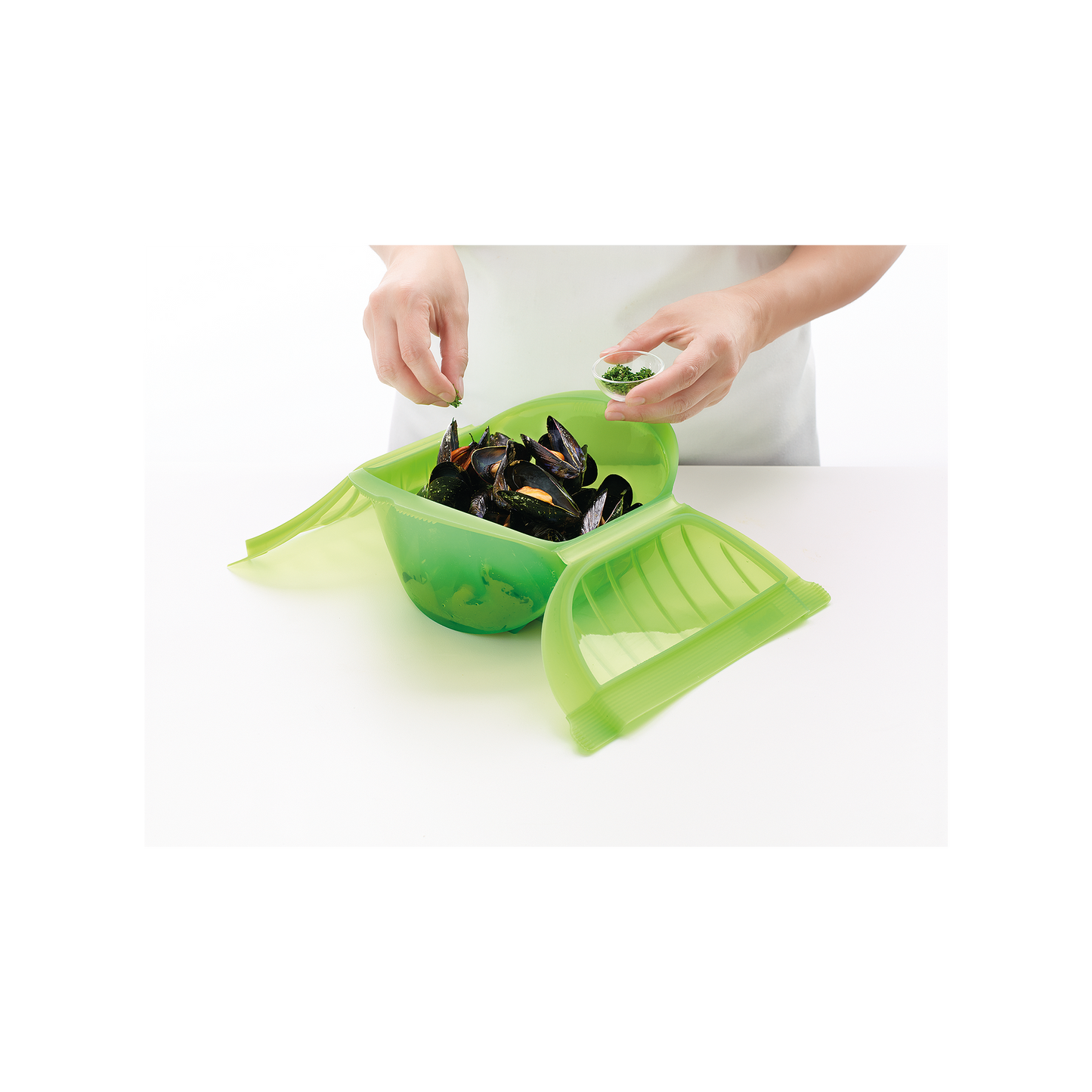 Deep Micro Steam Cooker 1-2p - Green