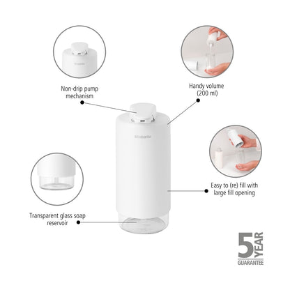 SinkStyle Soap Dispenser - Mineral Fresh White
