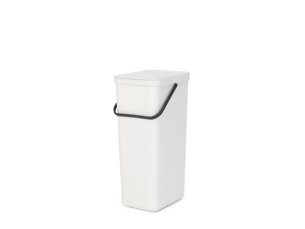 Sort & Go Waste Bin 40 litre - White