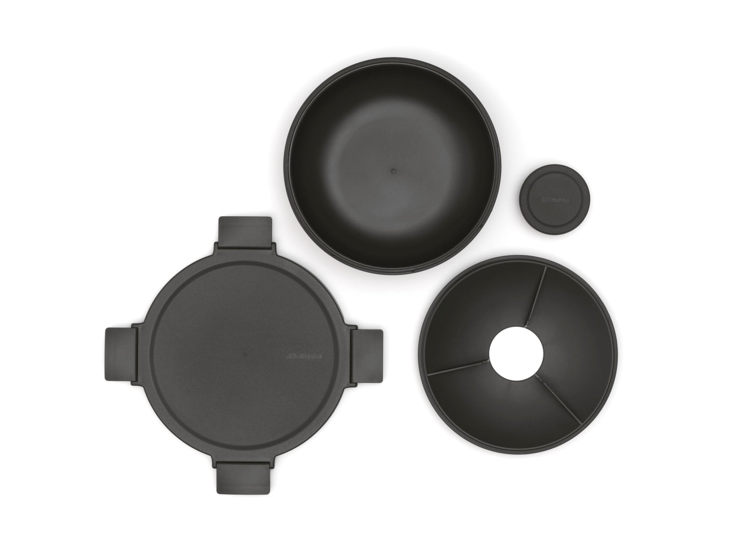 Make & Take Salad Bowl, 1.3 litre - Dark Grey