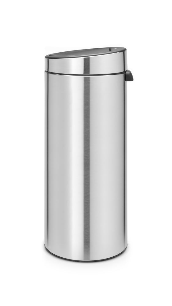 Touch Bin New 30 Litre - Fingerprint Proof Matt Steel