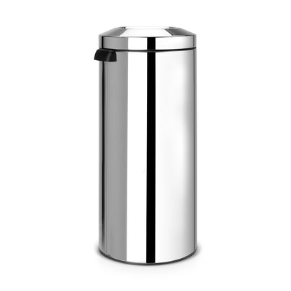 Flame Guard Waste Paper Bin 30 litre - Brilliant Steel