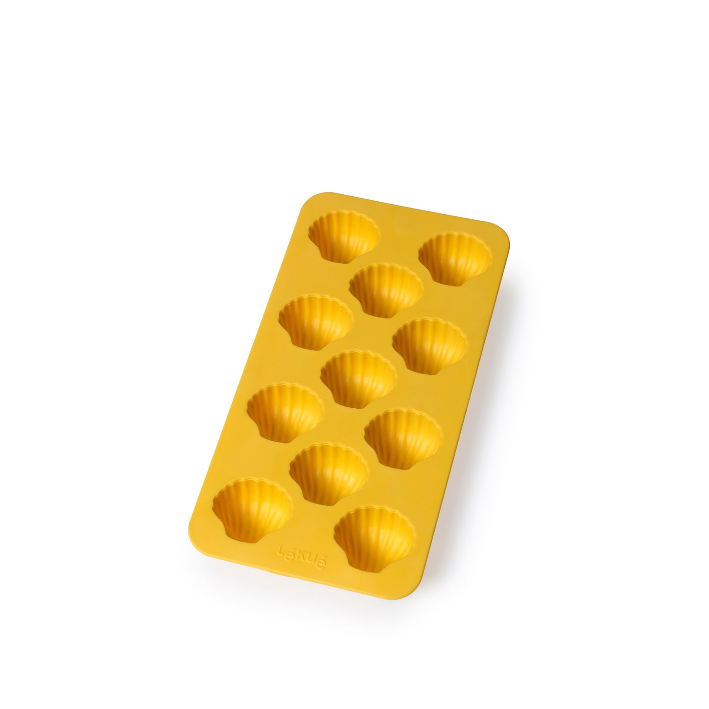 Shell Ice Cube Tray with Lid - Yellow