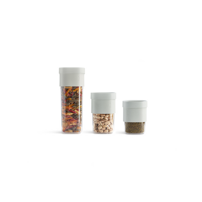 3pc Flip Storage Containers - Green