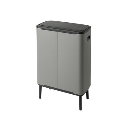 Bo Touch Bin Hi 60 litre - Mineral Concrete Grey