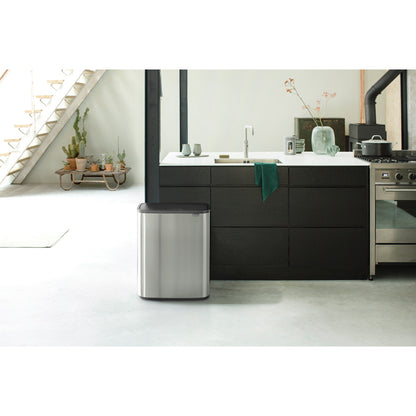 Bo Touch Bin 60 litre - Matt Steel Fingerprint Proof