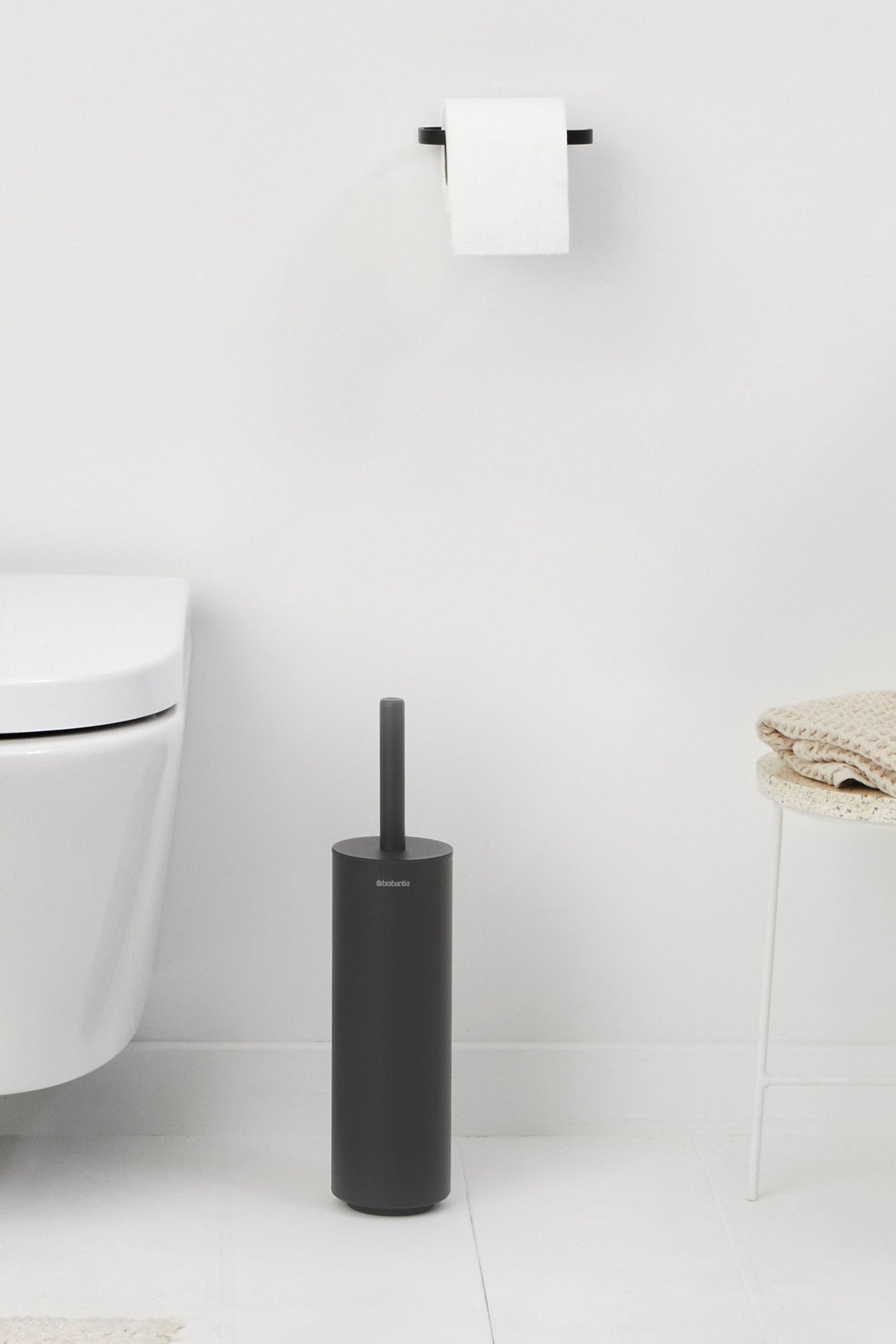 MindSet Toilet Brush and Holder - Mineral Infinite Grey