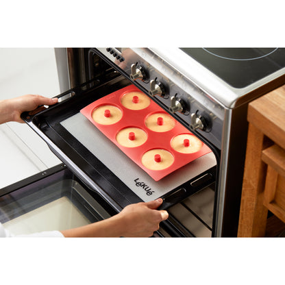 Doughnuts Mould - 6 cav - Red