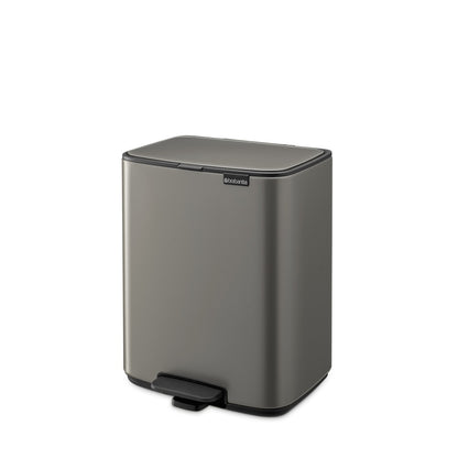 Bo Pedal Bin 12 Litre - Platinum
