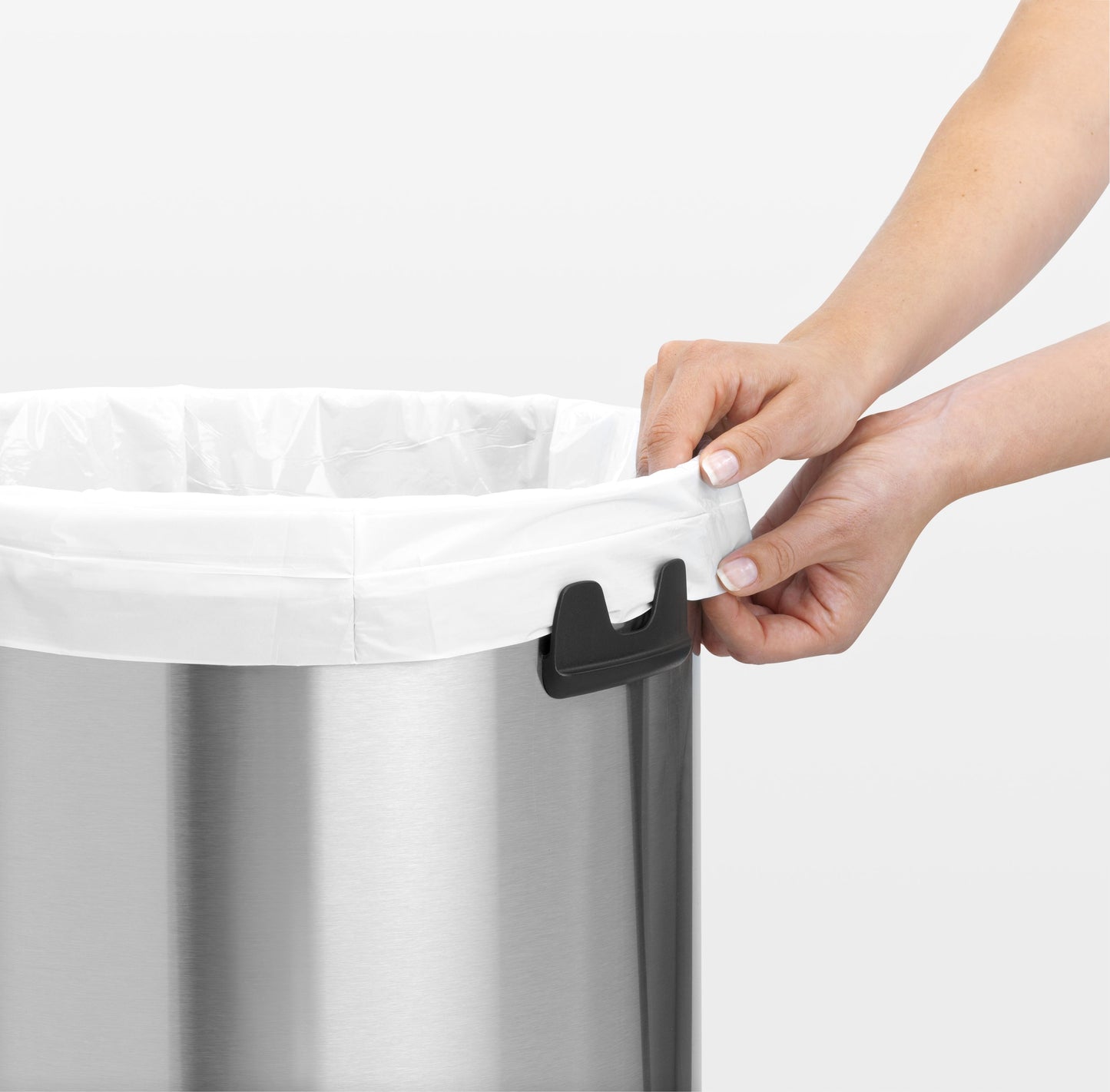 Touch Bin 60 Litre - Fingerprint Proof Matt Steel