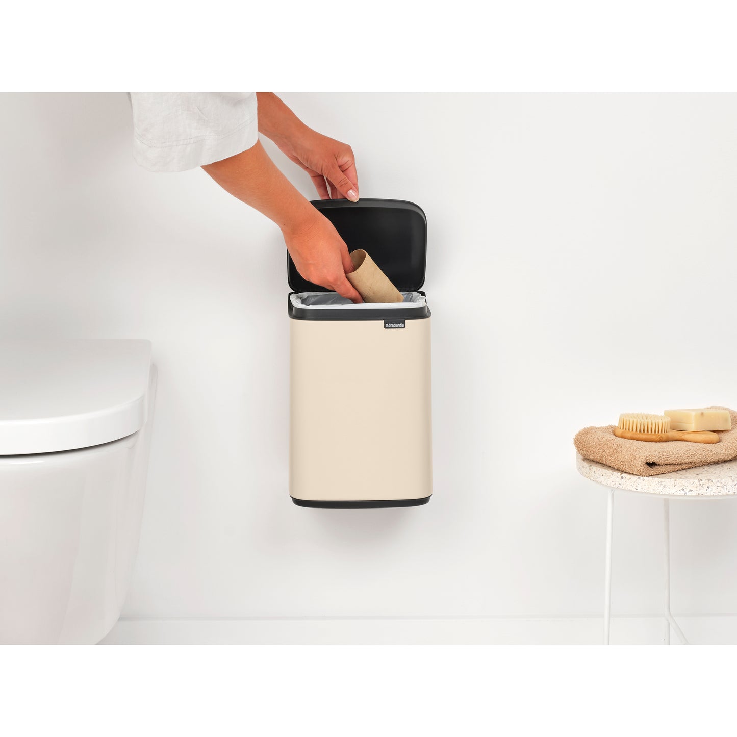 Bo Waste Bin 4 litre - Soft Beige