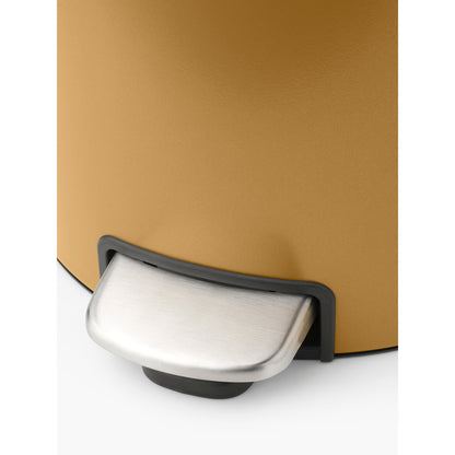 NewIcon Pedal Bin, 30 litre, Soft Closing, Plastic Inner Bucket - Warm Gold