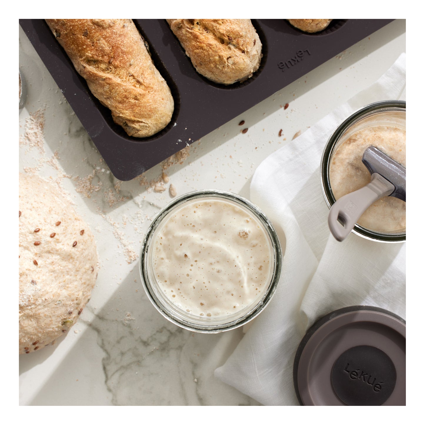 Sourdough Starter Kit - Brown
