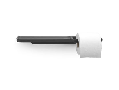 MindSet Toilet Roll Holder with Shelf - Mineral Infinite Grey