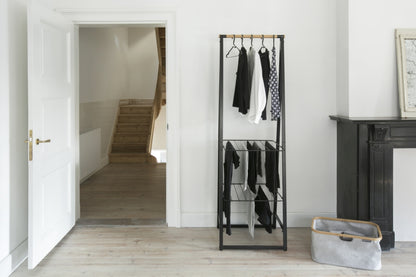 Linn Clothes Rack, Small - Black