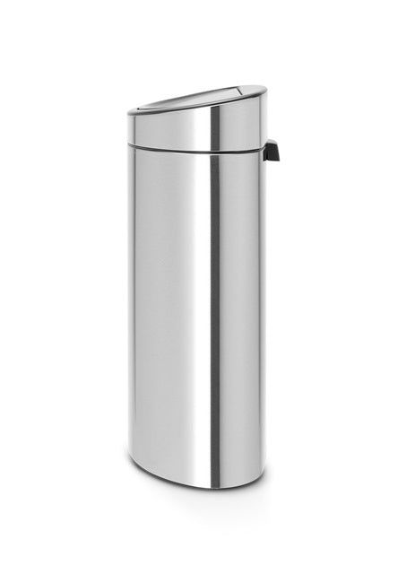 Touch Bin New 40 Litre - Fingerprint Proof Matt Steel