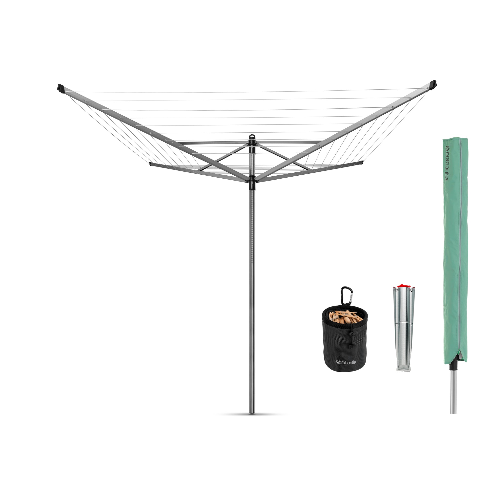 Rotary Dryer Lift-O-Matic 50m - Metallic Grey – Brabantia South Africa