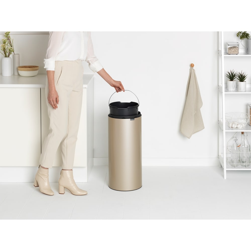 Touch Bin New 30 litre - Metallic Gold