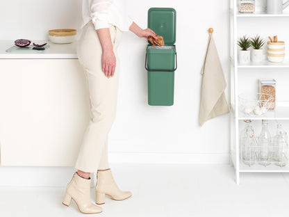 Sort & Go Waste Bin 16 litre - Fir Green