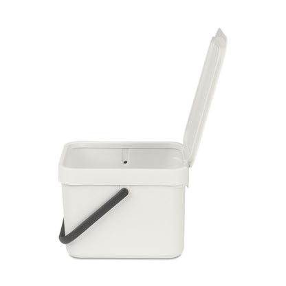 Sort & Go Waste Bin 6 litre - Light Grey