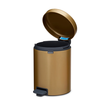 NewIcon Pedal Bin, 5L - Warm Brass