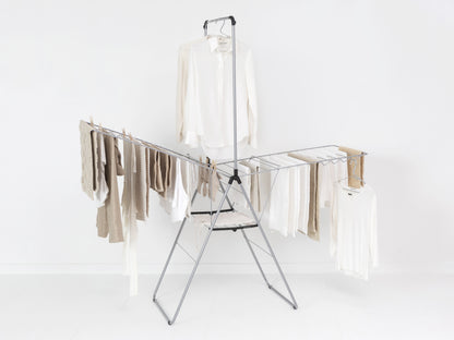 Hangon Drying Rack 25 metres + Rod Metallic Grey