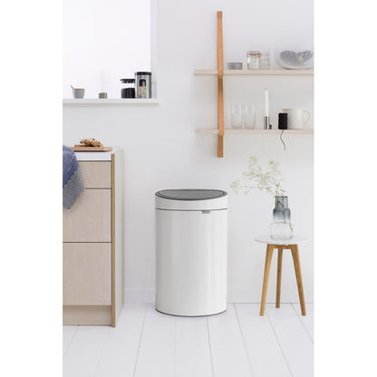 Touch Bin New 40 litre - White