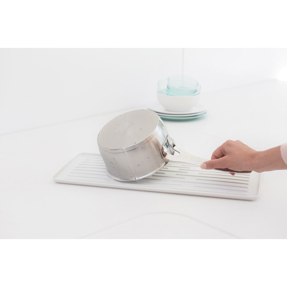 Compact Dish Drying Rack - Light Grey